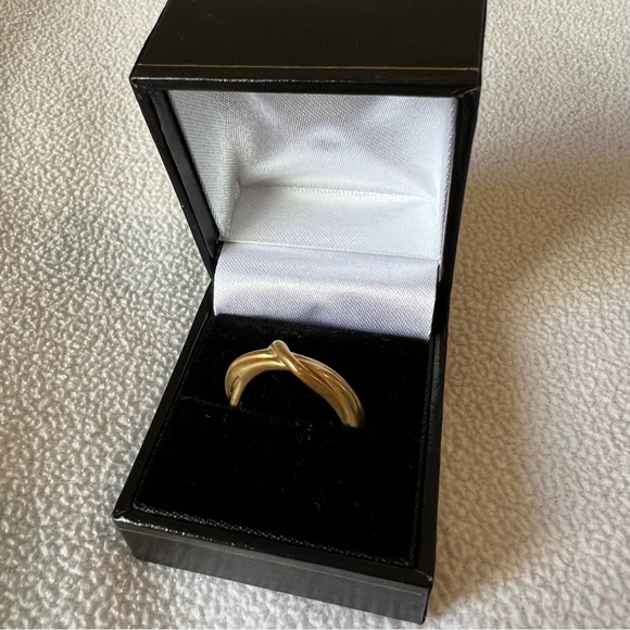 Faris Gold Tangle Ring Brass Material Size 7 - Picture 1 of 8